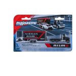 MAJORETTE TRANSPORTER SET REMORCA DE CURSE DELUXE MACK GRANITE SI MASINUTA NISSAN GT R NISMO GT 3 SuperHeroes ToysZone