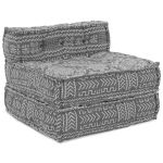 Canapea modulară Geometric Gri deschis 70 x 70 x 54 cm țesătură GartenMobel Dekor