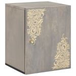 Dulap de perete pentru baie cu depozitare Gri 38 x 33 x 48 cm GartenMobel Dekor