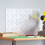 Plăci cu tablouri 4 pcs Argintiu 30 x 20 cm Aluminiu GartenMobel Dekor