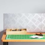 Plăci cu tablouri 2 pcs Argintiu 50 x 25 cm Aluminiu GartenMobel Dekor