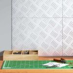 Plăci cu tablouri 4 pcs Argintiu 40 x 30 cm Aluminiu GartenMobel Dekor