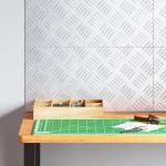 Plăci cu tablouri 4 pcs Argintiu 50 x 25 cm Aluminiu GartenMobel Dekor