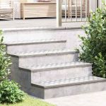 Plăci cu tablouri 4 pcs Argintiu 90 x 30 cm Aluminiu GartenMobel Dekor