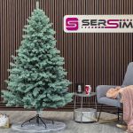 Brad artificial Christmas Deluxe by Sersimo, Kovalivka Select argintiu, integral 3D, 230 cm Household NewTrend