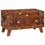 Cutie de depozitare 70 x 35 x 40 cm Lemn masiv reciclat GartenMobel Dekor