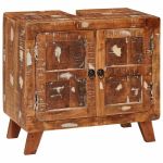 Dulap de Baie cu raft Lemn masiv recuperat & Lemn ingineresc GartenMobel Dekor