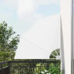 Ecran de intimitate pentru balcon Alb 115 x 115 cm țesătură GartenMobel Dekor