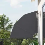 Ecran de intimitate pentru balcon Negru 140 x 140 cm țesătură GartenMobel Dekor