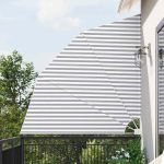 Ecran de intimitate pentru balcon Antracit și alb 210 x 210 cm GartenMobel Dekor