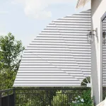 Ecran de intimitate pentru balcon Antracit și alb 210 x 210 cm GartenMobel Dekor