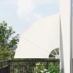 Ecran de intimitate pentru balcon Crem 115 x 115 cm țesătură GartenMobel Dekor