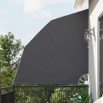 Ecran de intimitate pentru balcon Negru 210 x 210 cm țesătură GartenMobel Dekor