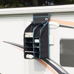 Organizer de cort suspendat cu 10 buzunare cu depozitare Negru GartenMobel Dekor