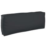 Pernă pentru spătar din paleți cu pernă Negru 120 x 40 x 12 cm GartenMobel Dekor