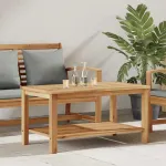 Masă de cafea Maro 90 x 50 x 45 cm Lemn masiv de tec GartenMobel Dekor
