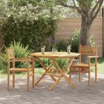Scaune de grădină stivuibile 2 pcs Maro 55.5 x 55.5 x 90 cm GartenMobel Dekor