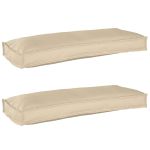 Set de perne pentru palet 2 pcs Bej 100 x 40 x 8 cm GartenMobel Dekor