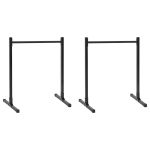 Stații de diptungi Manual 2 pcs Negru 109 x 90 x 105 cm GartenMobel Dekor