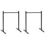 Stații de diptungi Manual 2 pcs Negru 109 x 90 x 105 cm GartenMobel Dekor