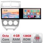 Navigatie Dodge Caliber 2006-2010 Kit-caliber-06 Edotec 2 ecrane  8 core 4+128 21.6 inch Incell android Wifi 5Ghz gps internet 32 CarStore Technology