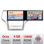 Navigatie Jeep Gran Cherokee 2011-2013 Kit-grche Edotec 2 ecrane  8 core 4+128 21.6 inch Incell android Wifi 5Ghz gps internet 32 CarStore Technology
