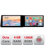 Navigatie Nissan Micra 2014-2019 Edotec 2 ecrane  8 core 4+128 21.6 inch Incell android Wifi 5Ghz gps internet CarStore Technology