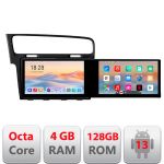 Navigatie VW Golf 7 Kit-491 Edotec 2 ecrane  8 core 4+128 21.6 inch Incell android Wifi 5Ghz gps internet CarStore Technology