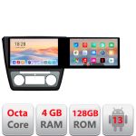 Navigatie Skoda Yeti 2009-2014 Kit-YETI Edotec 2 ecrane  8 core 4+128 21.6 inch Incell android Wifi 5Ghz gps internet CarStore Technology