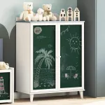 Dulap tablă cu raft cu depozitare Gri și alb Lemn compozit GartenMobel Dekor