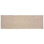 Covor Basketweave Natural și alb 60 x 300 cm Iută GartenMobel Dekor