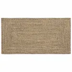Covor Basketweave Natural și negru 100 x 200 cm Iută GartenMobel Dekor