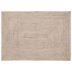 Covor Natural și alb 120 x 170 cm Iută GartenMobel Dekor