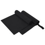 Prosoape Sport 2 pcs Negru 100 x 50 cm Poliester și poliamidă GartenMobel Dekor