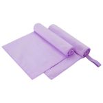 Prosoape Sport 2 pcs Violet 100 x 50 cm Poliester și poliamidă GartenMobel Dekor