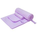 Set de Prosoape Sport 2 pcs Violet țesătură GartenMobel Dekor