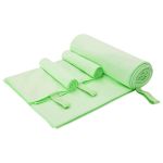 Set de Prosoape Sport 3 pcs Verde Poliester și poliamidă GartenMobel Dekor