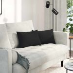 Perne pentru canapea 2 pcs Negru 50 x 30 cm țesătură GartenMobel Dekor