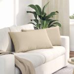 Perne pentru canapea 2 pcs Crem 80 x 40 cm țesătură GartenMobel Dekor