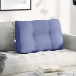 Perna pentru spate Albastru Jeans 80 x 24 x 50 cm țesătură GartenMobel Dekor