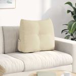 Perna pentru spate Crem 60 x 24 x 50 cm țesătură GartenMobel Dekor