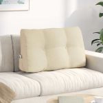 Perna pentru spate Crem 80 x 24 x 50 cm țesătură GartenMobel Dekor