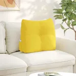 Perna pentru spate Galben Deschis 60 x 24 x 50 cm țesătură GartenMobel Dekor
