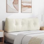 Perna pentru spate Crem 140 x 24 x 50 cm Catifea GartenMobel Dekor