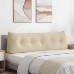 Perna pentru spate Crem 160 x 24 x 50 cm țesătură GartenMobel Dekor