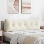 Perna pentru spate Crem 160 x 24 x 50 cm Catifea GartenMobel Dekor