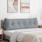 Perna pentru spate Gri deschis 160 x 24 x 50 cm țesătură GartenMobel Dekor