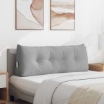 Perna pentru spate Gri nori 120 x 24 x 50 cm țesătură GartenMobel Dekor