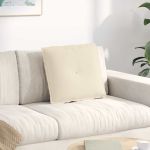 Perna pentru spate Bej 50 x 45 cm Țesătură din microfibră GartenMobel Dekor