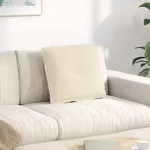 Perna pentru spate Bej 50 x 45 cm Țesătură din microfibră GartenMobel Dekor